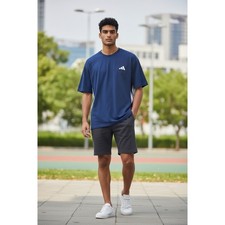 237 Adidas Mens Training Essentials 3-Stripes Tee Dark Blue XL Climacool TShirt