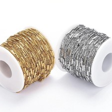 2 Meters Stainless Steel Tube Necklace Chain for Bracelets Jewelry Making DIY