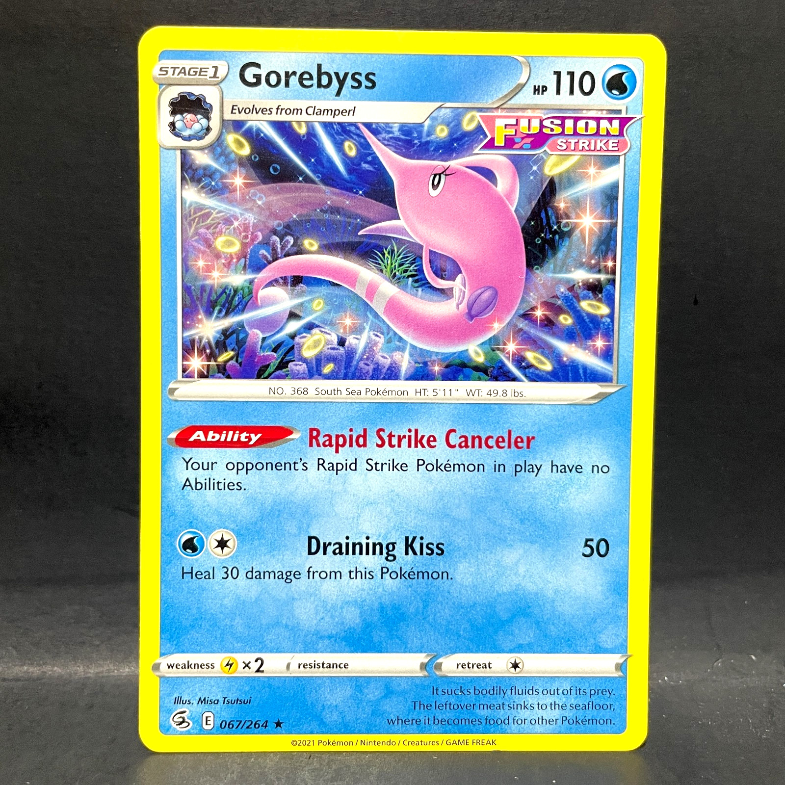 2021 POKEMON FUSION STRIKE GOREBYSS 067/264 (RARE)