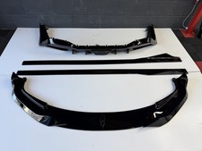 FOR BMW 8 SERIES G14 G15 GLOSS BLACK BODYKIT SPLITTER SKIRTS DIFFUSER 2018-2024