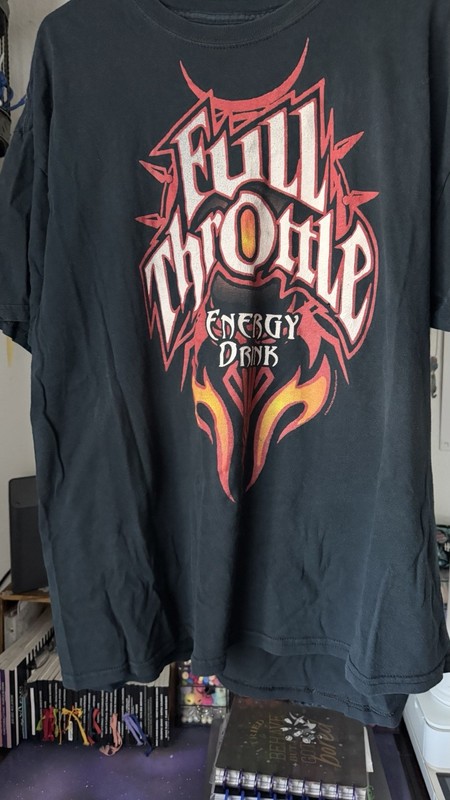 Full Throttle Men's Black Logo Graphic Crew Neck Short Sleeve T-Shirt XL