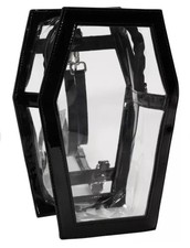 Coffin Crossbody/Bookbag - Clear Coffin Style Bag - Brand New With Tags