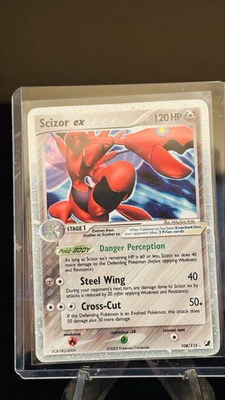 #ad Scizor ex 108 115 Unseen Forces Holo Ultra Rare Pokemon TCG Nintendo $65.00