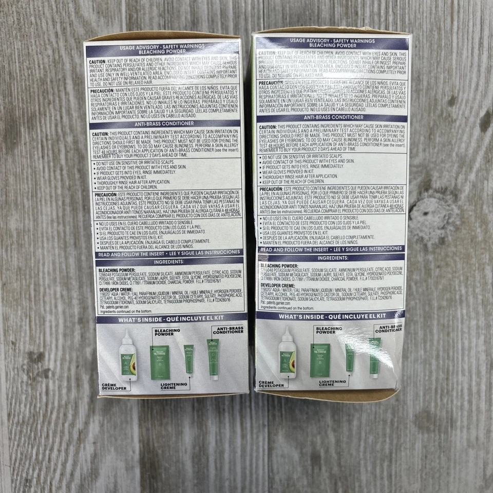 2 Pack - Garnier Nutrisse Ultra Color Charcoal Bleach PL3 Ultra Cool Platinum - Image 2 of 4