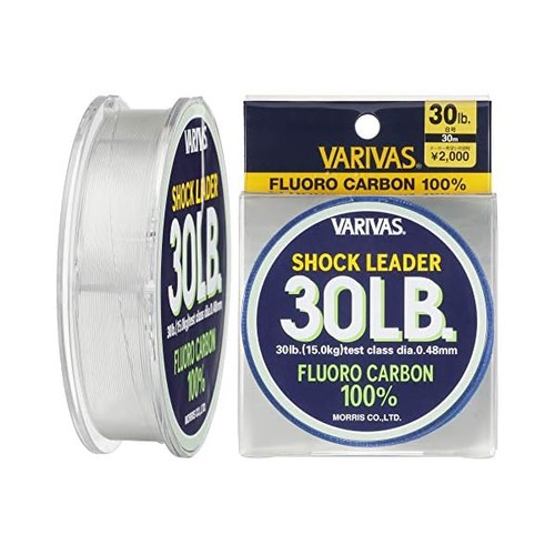 Bas De Ligne Fluoro Varivas Shock Leader - 30m En 130lb (1,05mm) - Neuf