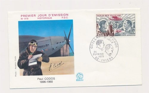 D340406 France FDC Aviation - Aircrafts Paul Codos
