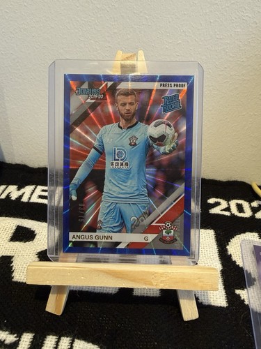 Angus Gunn 2019-20 Donruss Rated Rookie Blue 03/75 Panini Premier League