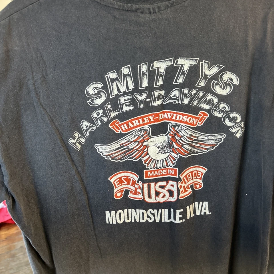 RARO Vintage Harley Davidson Road Hawg Camisa Extra Grande Anos 80 Anos 90 - Imagem 4 de 4