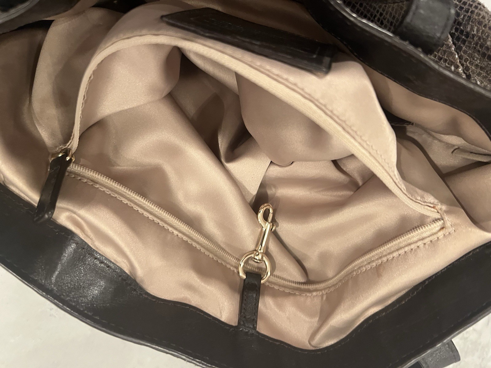 Coach Python Look Leather Shoulder Bag - image 7