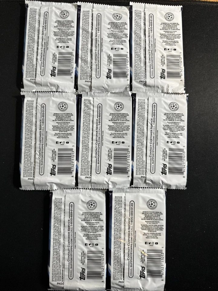 2021-22 Stadium Club Chrome UEFA Champions League Lot 8 Packs 5 Cards Per Pack - Image 2 of 2