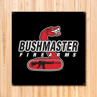 Bushmaster Firearms Vinyl Banner 3ft x 3ft Gun Logo