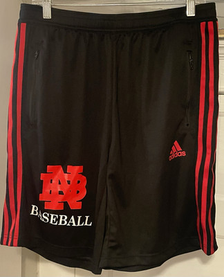 Adidas Men s Black/Red Aero ready New Bern Baseball Shorts Large L (31X10)