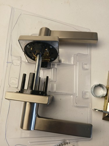 Kwikset Halifax Entry Lever Single Cylinder Deadbolt In Satin، Nickel 99910-067 - Picture 7 of 9