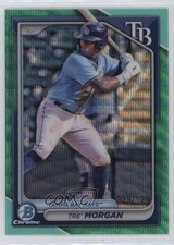 2024 Bowman Draft Chrome Aqua Wave Refractor 29/125 Tre' Morgan #BDC-197 12v9