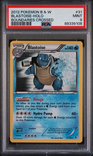 Blastoise graded PSA 9 for sale on eBay