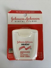 Johnson Johnson Reach Unwaxed Dental Floss 55 Yd Vintage New Sealed