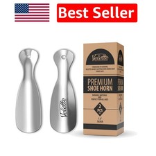 Travel-Friendly Metal Shoe Horns 2-Pack - 7.5