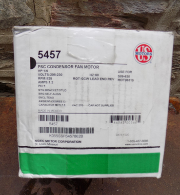#ad US Motors 5457 PSC Condenser Fan Motor K055HXSSF 5457 NEW IN BOX 1 6 $94.00
