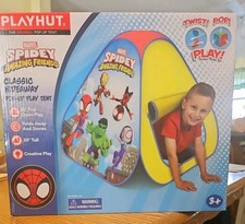 Mondo Toys Spider-Man Tuintent, speelhuis voor binnen en buiten, voor jongens en meisjes, draagbaar cadeau voor kinderen, inclusief draagtas, rood /blauw