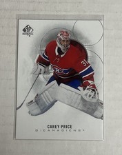 2020-21 SP Authentic #74 Carey Price Montreal Canadiens