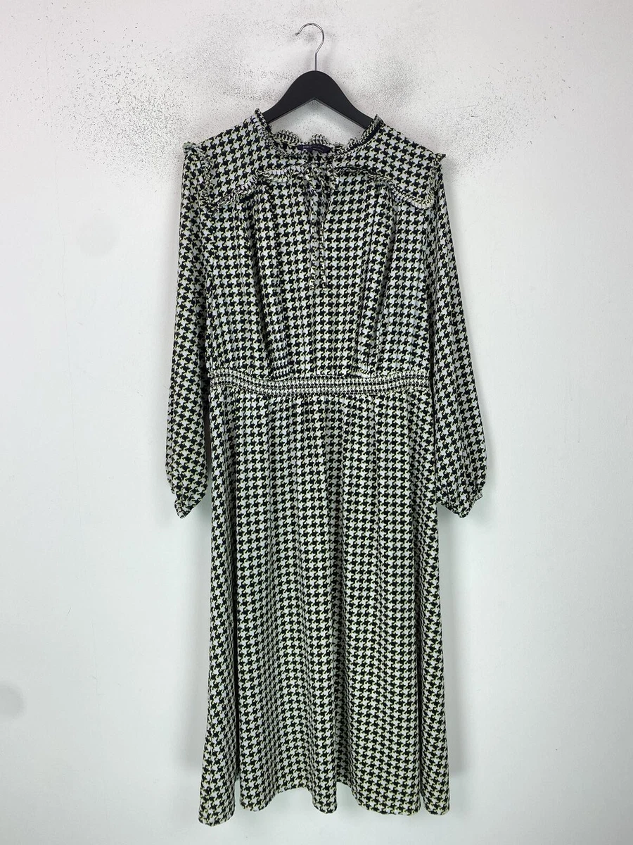 knee length dresses for ladies Lantern Sleeve Tie Dye Smock Dress  MS Designs Collection