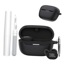 Soft Silicone for JBL Endurance Race 2 Case Cover with Carabiner Cleaning Black