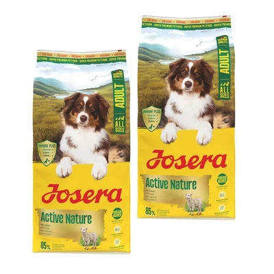 2 x 12,5 kg Josera A/S Adult Active Nature Trockenfutter für aktive Hunde