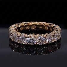 4.50mm Round Cut Lab Grown Diamond Eternity W...