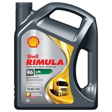 Shell 550054436 Rimula Truck Engine Oil 5L 5 Litre 10W40 R6 LM Fully Synthetic 7.96 per litre
