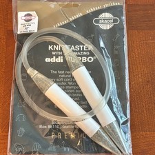 addi Turbo Circular Brass Knitting Needles 32 inch 80cm US 36 20.0mm Skacel