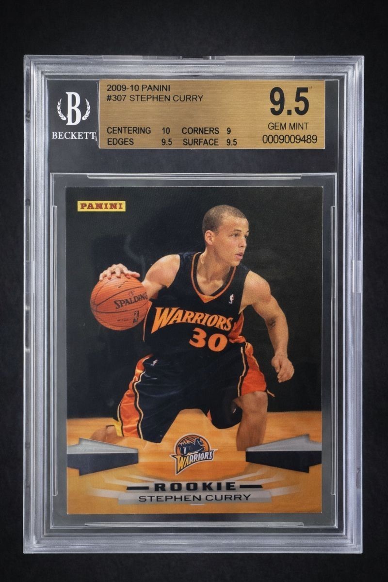 2009 Panini #307 Stephen Curry Rookie BGS 9.5 True Gem Mint Warriors Rare