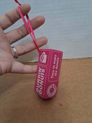 Dunkin Donuts ''TIME TO MAKE THE DONUTS'' Christmas Box Ornament 2010