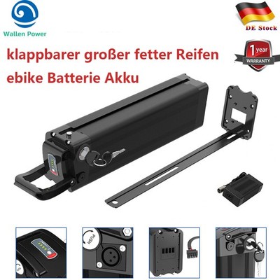 Ebike Akku 36V 48V 500W 750W Fat Reifen Faltrad Batterie Lithium E-Bike Batterie