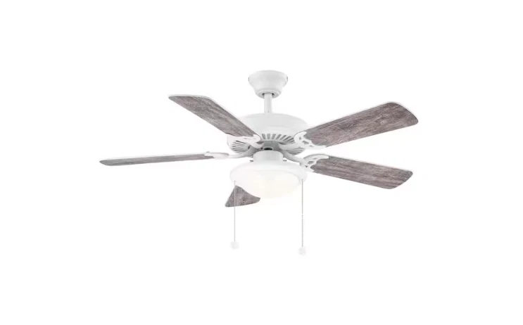 Hampton Bay Trice 44 in. LED Matte White Ceiling Fan YG269AP-MWH - Image 2 of 4