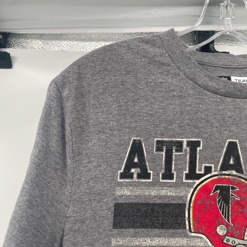NFL Team Apparel Womens Atlanta Falcons T-Shirt Gray/Multi Size Medium - Picture 5 of 8