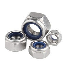 A2 304 Stainless Steel Nyloc Lock Nuts DIN985 M3 M4 M5 M6 M8 M10 M12 Metric Nuts