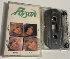 Poison Look What The Cat Dragged In Audio Cassette Tape 4XT12523