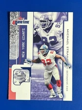 2001 Fleer Game Time Football Michael Strahan New York Giants #55