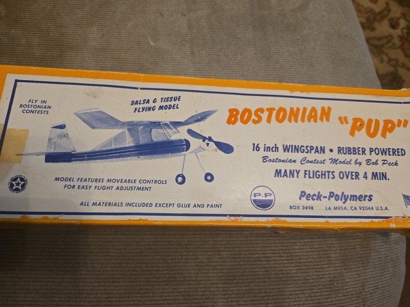 Bostonian "Pup" wooden Model Airplane