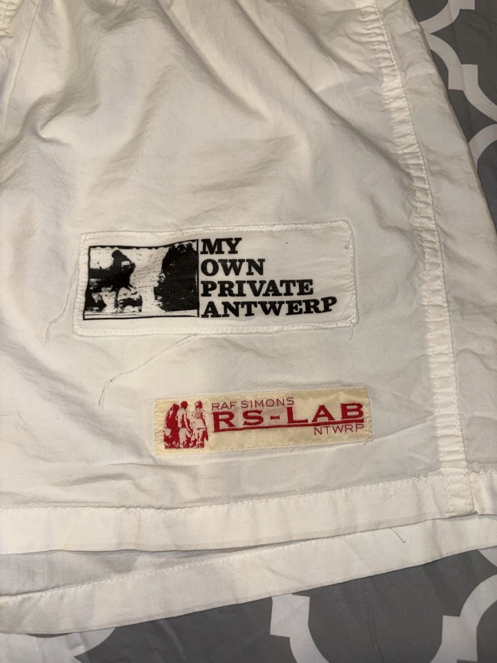 RAF Simons SS20 Boxer Shorts con Parches Foto 3 de 4