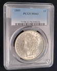 1885 P Morgan Silver Dollar - PCGS MS63 - Frosty Reverse