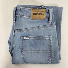 Riders By Lee Womens Blue High Mom Stretch Jeans Size 8 Very Good Ji102