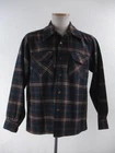 Men's M Vtg 1950's Pendleton Loop Collar Board Shirt Flap Pocket Plaid Wool USA