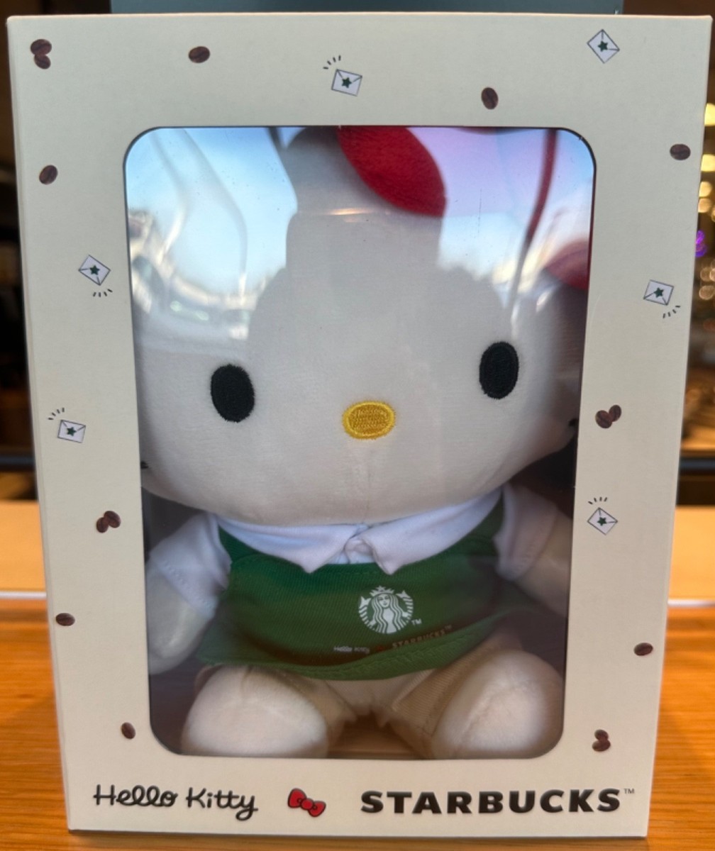 激レア！ハローキティぬいぐるみ✖️Starbucks® Starbucks x Hello Kitty Barista Plush Doll Limited Edition Korea
