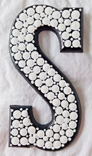 Dot Painted Wood Letter-S