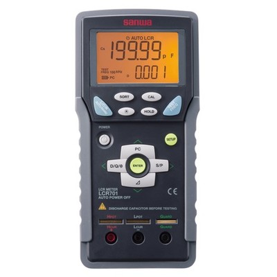 Sanwa LCR701 Handheld LCR Meter Auto LCR Backlight 5 Freq USB Data Transfer