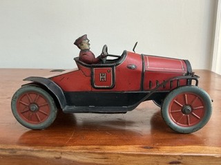 Antique HESSMOBIL 1020 Tin Automobile Germany 1920s (NICE!)