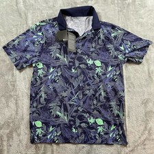 Under Armour Polo Shirt Mens Small Iso Chill Performance Stretch Golf Floral