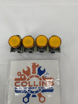 4-Scheider Electric XB4BVB5 Panel Indicator Orange 24V 22MM +ZBV-B5 Light Block