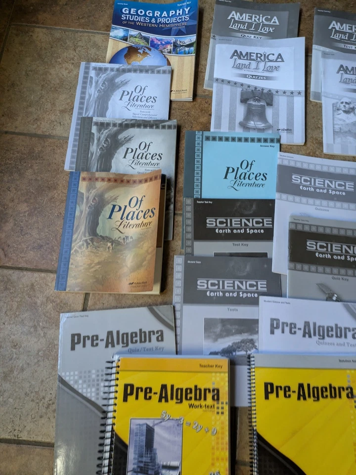 Abeka 8th Grade 8 Lot Of 21 Curriculum Set Beka Math Science Literature Algebra - Image 3 of 4